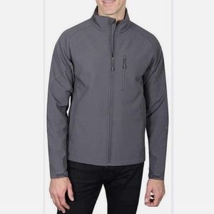 Kirkland Signature Men's Softshell Water Resistance Jacket Gray M
